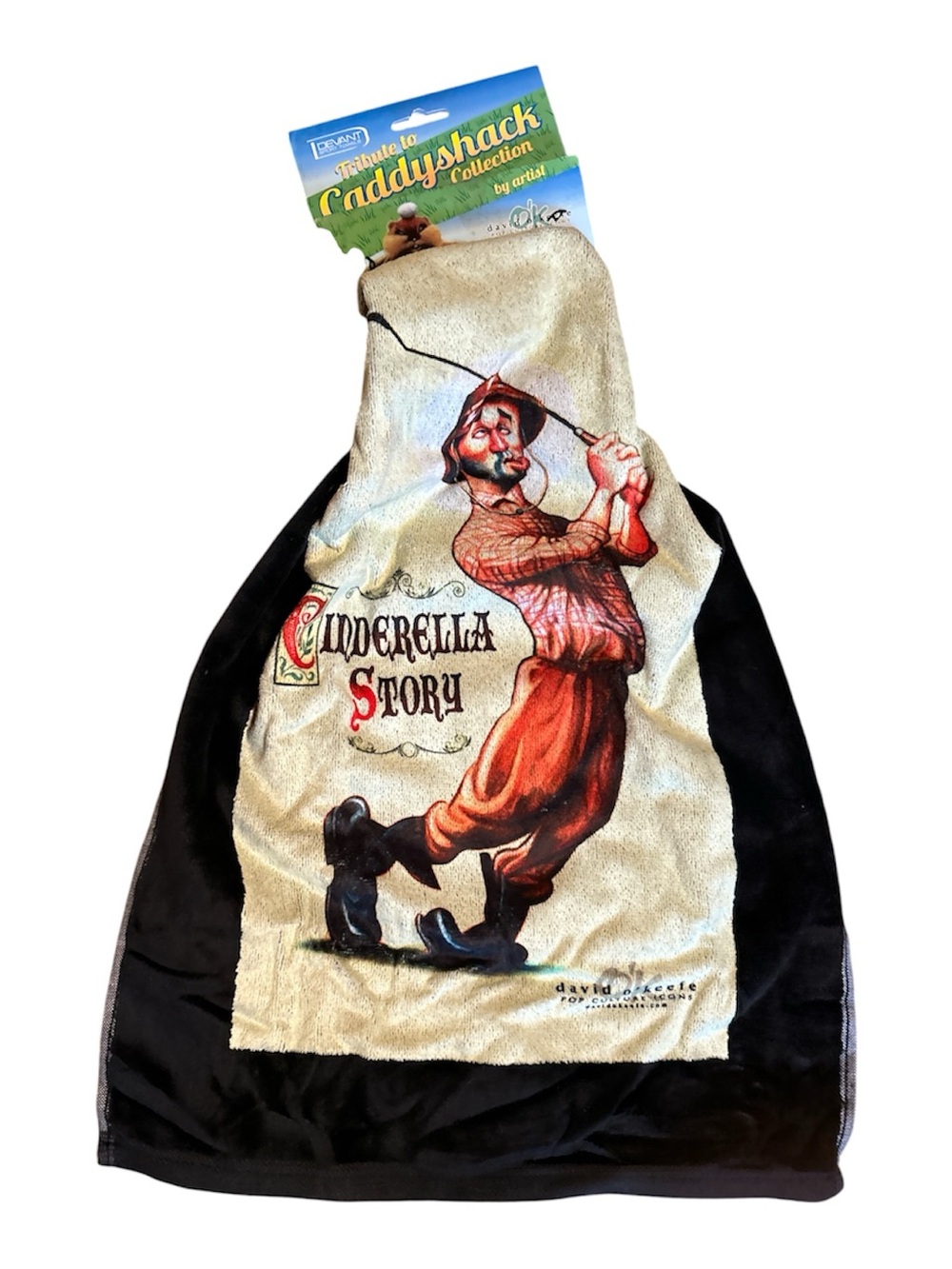 NWT Caddyshack CINDERELLA STORY DEVANT GOLF TOWEL DAVID O'KEEFE - Picture 3 of 6